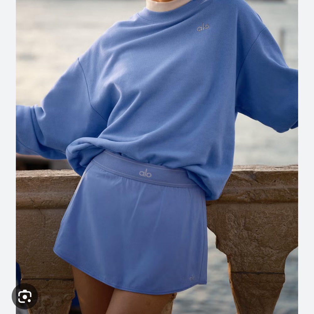 ALO Yoga Blue Mini Skirt